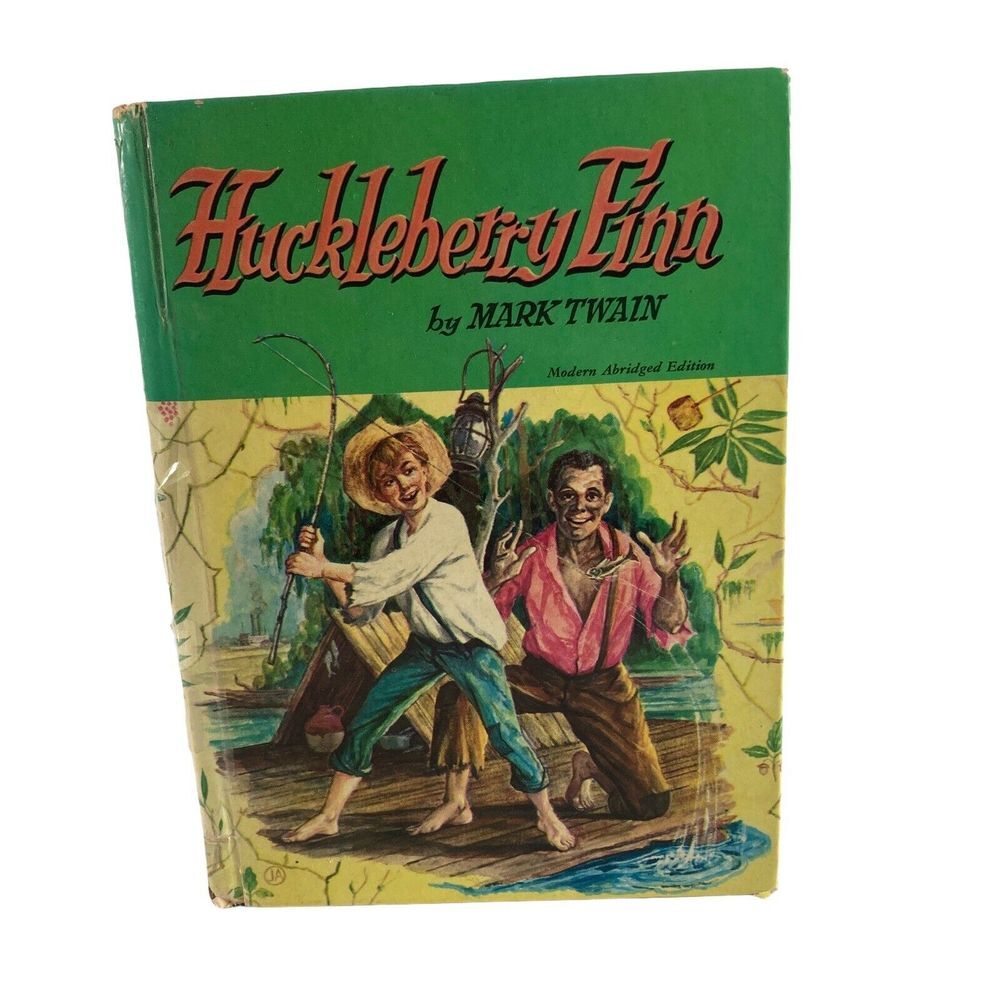 1955 Huckleberry Finn‎ Tom Sawyer's Comrade Whitman Pub HC Illustrated Vintage